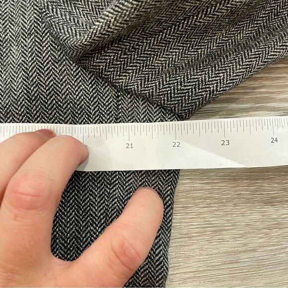 EIROPA Vintage Tweed Gray Wool Blazer Sports Casual Coat Herringbone Print 42R - Picture 13 of 14